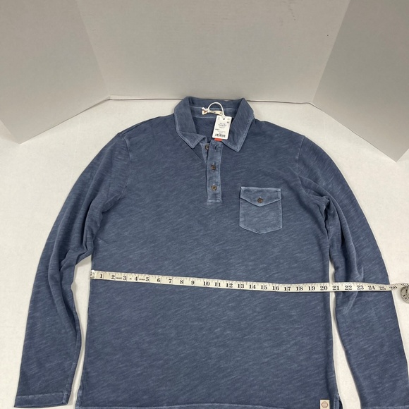 Marine Layer Vintage Heavy Slub Polo Long Sleeve - Size M - NEW. - Picture 7 of 16